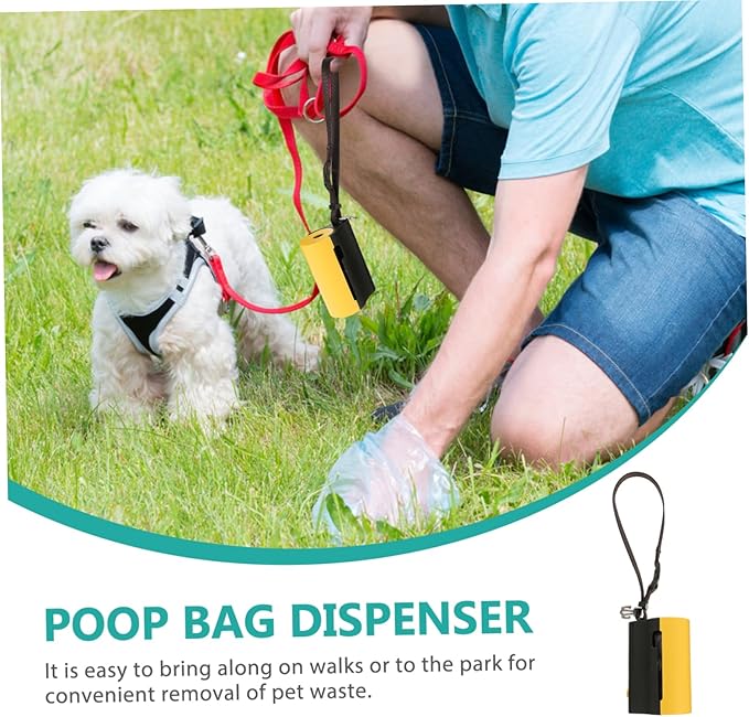 VICASKY LED PET Waste Bag Dispenser with Light Poop Bag Holder for Dogs and Cats Outdoor PET Supply Easy to Use