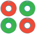 Chuckit Zipflight Amphibious Flying Ring - Assorted Small – 6 in. Diameter (4 Pack)