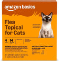 Amazon Basics Topical Flea Treatment for Medium Cats (5-9 Pounds), 4 Count, Packaging May Vary