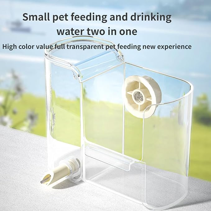 Adjustable Water Flows Bird Feeder and Dispenser for Small Pet Safe Easy Large Capacity Feeding Watering Supply Bird Feeding Watering Bowl