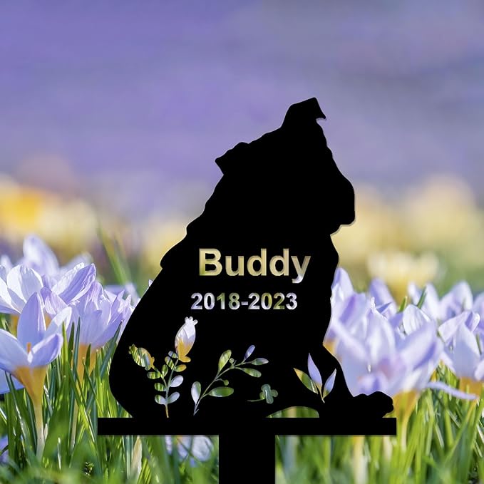 Personalized Dog Memorial Stake, Dog Grave Marker, in Memorial of Dog, Dog Loss Gift, Dog Name Sign Pet Sympathy Gift