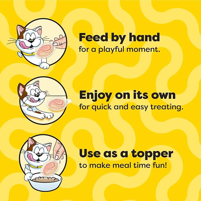 Temptations Lickable Spoons, Soft Lickable Cat Treats, Adult Wet Cat Treats, Variety Pack, 72 Spoons