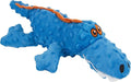 goDog Gators Squeaky Plush Dog Toy with Chew Guard Technology, Durable Fabric & Squeaker for Active Play, Blue, Large