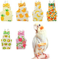 6 Pcs Bird Diapers FAURAPMNG Parrot Nappy Flight Suit Reusable Cockatiel Clothes with Elastic Back Rope Waterproof Inner Layer Washable Diaper Pants for Parakeets, Budgies, Mini Macaws, Quaker Parrots