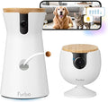 Furbo 360° Dog Camera + Mini [New Subscription Required at Setup] 2-Camera Bundle Nanny Pro Subscription: Dog Safety & Home Security Alerts, Pet Camera with Speaker, Phone App & Night Vision
