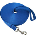 Nylon Training Dog Leash for Small Medium Large Dogs, 15ft 20ft 30ft 50ft Long Leash Dog/Puppy Lead for Obedience Recall Training, Camping (50ft, Blue)