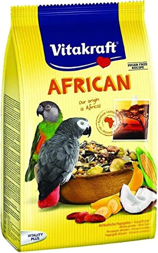 Vitakraft African Parrot Food With Figs & Carob - 750G Bag