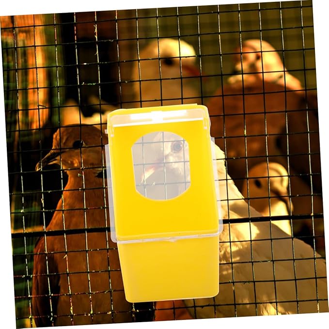 4pcs Quail Feeder Pigeon Supplies Bird Cage Feeder Bowl Sturdy Material Bird Feeding Watering Supplies