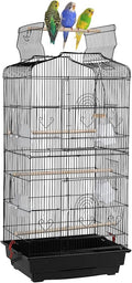 36" Portable Bird Cage for Quaker Indian Ring Neck Small Parrots Cockatiels Sun Parakeets Green Cheek Conures Finches Canary Budgies Lovebirds Parrotlets Medium Size Travel Bird Cage