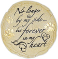 Lily's Home Pet Memorial Stone - Cat or Dog Grave Marker - Durable Waterproof Garden Memorial Stone for Indoor and Outdoor Use - Sympathy Gift for Pet Loss - Circle