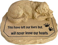 Lily's Home Pet Memorial Stone - Cat or Dog Grave Marker - Durable Waterproof Garden Memorial Stone for Indoor and Outdoor Use - Sympathy Gift for Pet Loss - Dog
