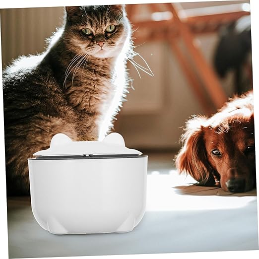 1Set Litter Disposal Bin Lid Operation Trash Bags Included Compact Plastic Waste Bin for Cat Litter Cute Desktop Trash Can for Tidy Space