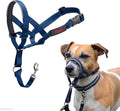 Halti Headcollar - Stop Your Dog Pulling on The Leash. Adjustable, Reflective and Lightweight, with Padded Nose Band. Dog Training Anti-Pull Collar for Small Dogs (Size 1, Cobalt Blue)