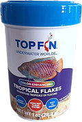 Top Fin Color-Enhancing Tropical Flakes for Tropical Fish.1-1ounce (28.3 g)