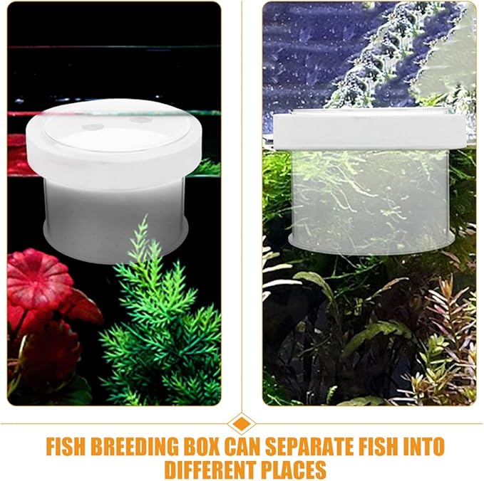 VANZACK Acrylic Fish Breeding -Sized Isolation Tank for Fry Acrylic Separator for Aquarium Fish Breeder Improved Survival Rate