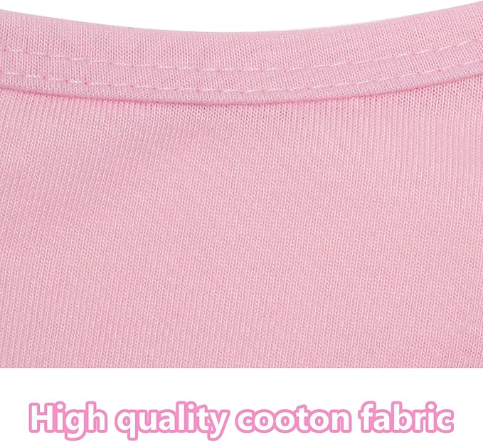 4 Pcs Cat Shirts Solid Color Dog Clothes Summer Sleeveless Pet T Shirts for Small Pet Dogs Cat (Black,Pink,Grey,Rose red, Small)