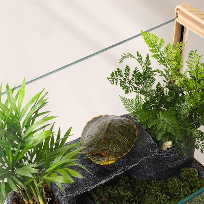 fish tank fish tank with wood grain frame rectangular glass fish tank special eco-friendly feeding box large aquarium turtle tank transparent jars