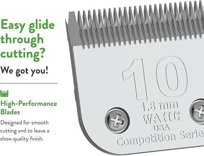 Wahl Professional Animal 10 Medium Competition Series Detachable Blade with 1/16-Inch Cut Length (2358-100)