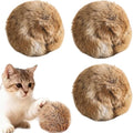 Rabbit Fur Cat Toys, Soft Fluffy Catnip Toy Balls for Indoor Cats – Furry, Fun to Chase for Hunting Instinct Play & Interactive Bonding