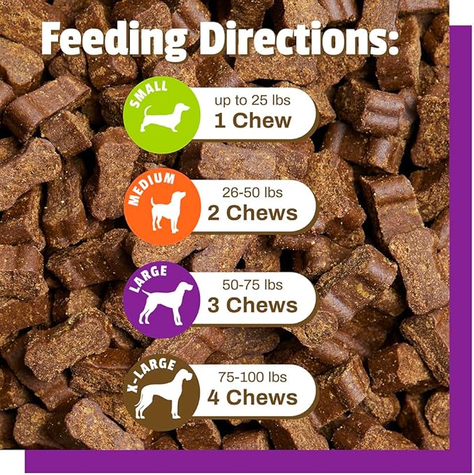 Pet Naturals Probiotics for Dogs – 60 Soft Chews, Dog Probiotic Chews for Digestive & Gut Health Support, 120M CFUs + Prebiotics, Immune Support for Occasional Upset Stomach, Duck Flavor, All Breeds