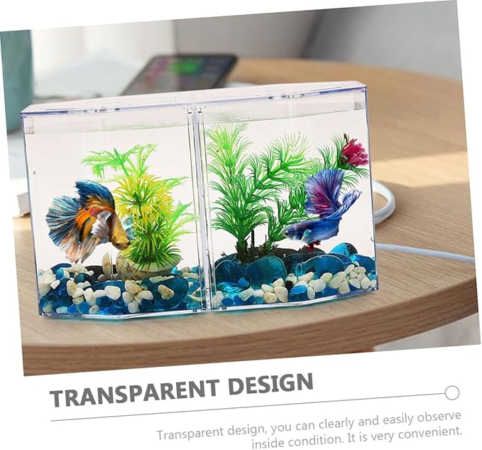 Milisten Professional Transparent Fish Isolation Box Multi Functional Breeding Tank for Fish Fry for Safe Separation and Incubation Aquariums
