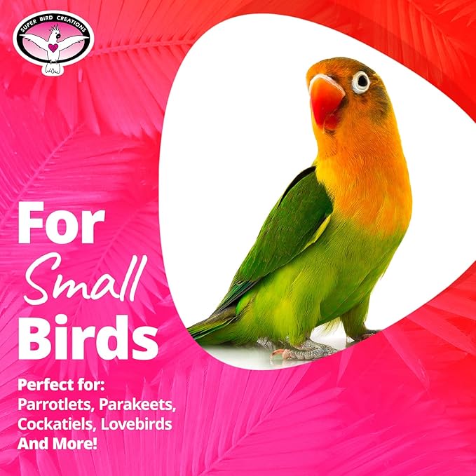 Super Bird Creations SB660 Cascade Mini Bird Toy, Small Bird Size, 6" x 2"