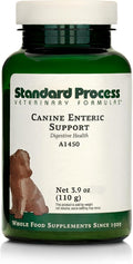 Standard Process Canine Enteric Support - Digestive System Support for Dogs - Nutritional Dog Supplement for Gut Health - Canine Supplement Formula to Aid Healthy Digestion - 110 g