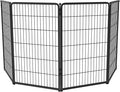 FXW Homeplus Unleashed Indoor Dog Playpen - Stress-Free and Safe Play, Heavy Duty 45 Inch 4 Panels Dog Pen for Large Dogs, Black│Patented