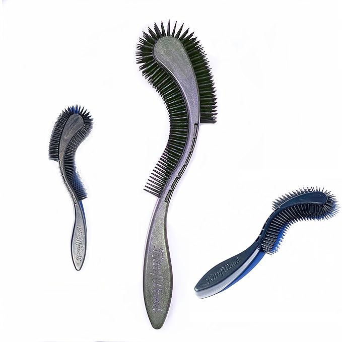 Cat Brush, Black. Designed for Comfort, Created for Cats and Dogs. Ergonomic shape promotes stress free grooming. Great for long to short haired cats. Made in the USA
