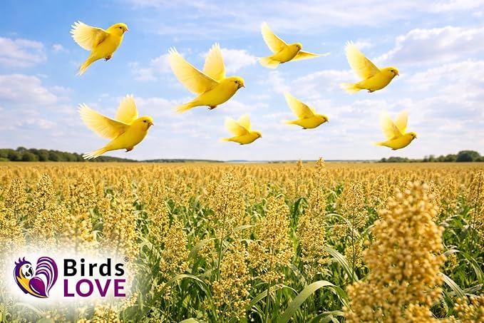 Birds Love Alpiste Canary Seed – 100% Pure, Non-GMO, Double Cleaned Food for Canaries, Finches, Budgies & Parakeets – No Additives, Bird Feed, 5 lbs