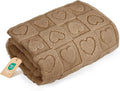 gogobunny Calming Plush Dog Cat Blanket 300GSM Coral Fleece, Ultra-Soft Machine Washable Pet Bedding for Small Medium Dogs Cats Puppies Kittens (Brown, 30x40)