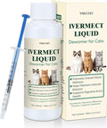 Yakucho lvermect for Cat, Dewomax Liquid Digestive Support, Broad Spectrum Gut Balance Formula for Kittens & Adult Cats – Supports Internal Cleanse & Natural Wellness – 3.5 oz (100ml)