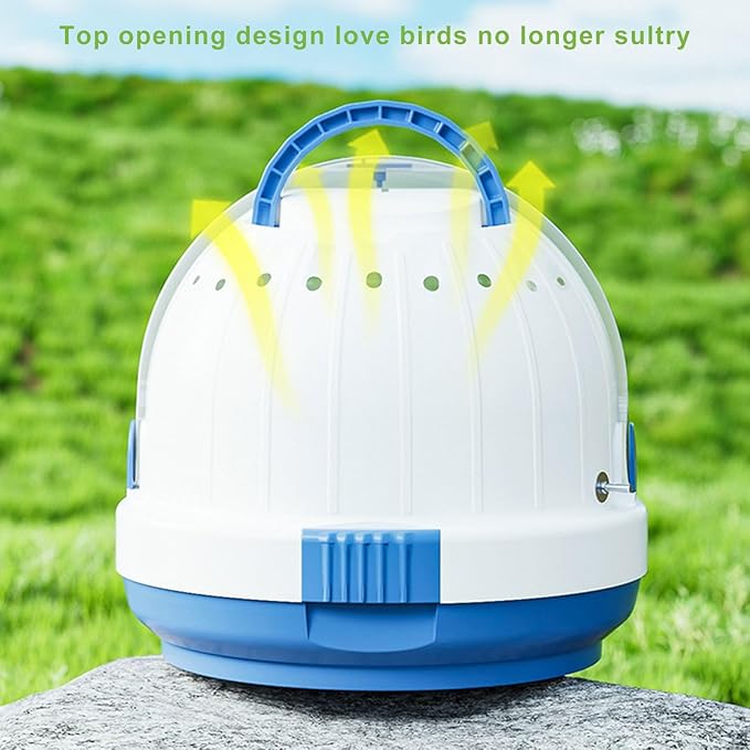Portable Clear Bird Parrots Transport Cage Window Ventilated Carrier Bag Breathable Bird Carrier Travel Bag