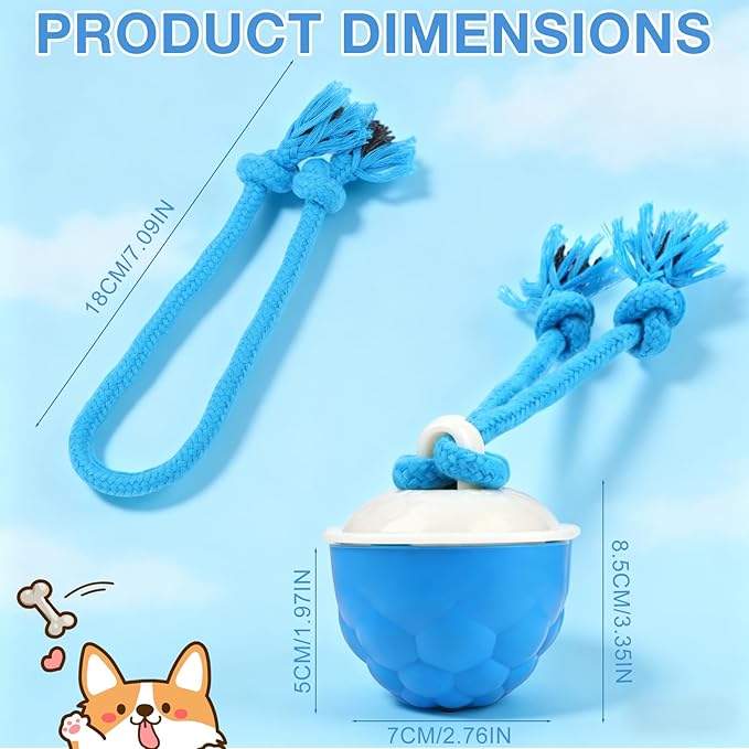 Interactive Dog Toys, 2026 Upgraded Motion Activated Automatic Rolling Ball Toys, USB Rechargeable for Small/Medium/Large Dogs Balls (Blue)
