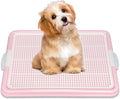 Dog Pee Pad Holder, Puppy Potty Training Tray 22.5”X16.5” for Small Dogs (Pink)