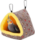 Medium Winter Warm Bird Nest for Cage - Comfortable Bird Bed with Support Board, Hanging Hammock Shed Hideaway Hut Gift for Macaws African Grey Amazon Parrots