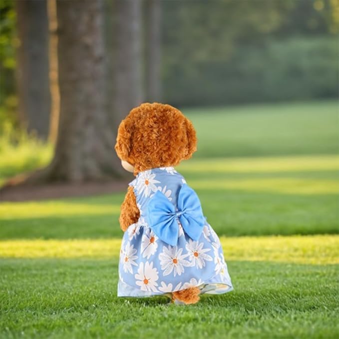 Dog Dress,1PC Dog Dresses with Cute Bowknot,Summer Dogs Clothes Pet Princess Dresses for Chihuahua Yorkies Puppies Cat Outfit