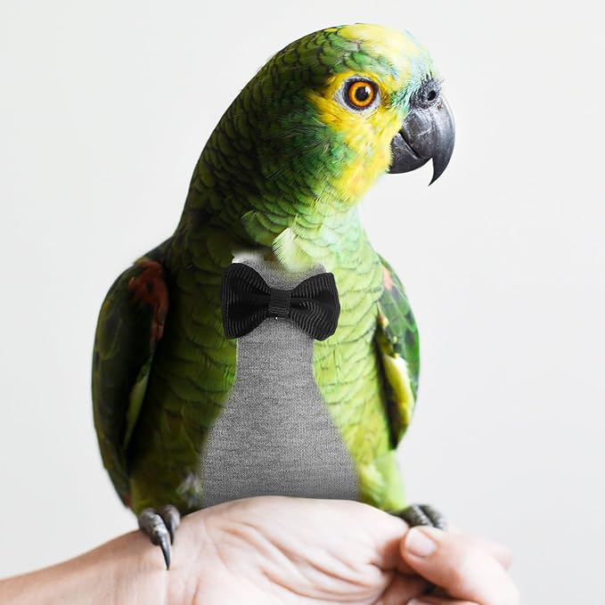 balacoo Washable Bird Diapers Reusable Lightweight Parrot Flight Suit Comfortable Skin-Friendly Bird Costume for Cockatiel Lovebirds Conures Pigeons Decorative Pet Clothes