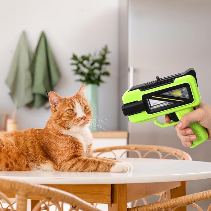 Geelin 2 Pcs Squirt Spray for Cats Dogs Cute Green Training Squirt for Cats Deterrent Water Spray Pistols for Dogs Pets Training