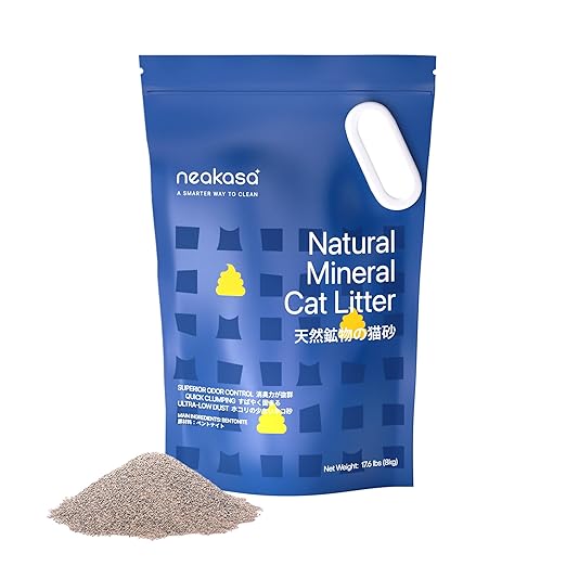 Neakasa PooGuard Litter Disposal Bin, 9.2L Trash Can with 17.6 lbs Mineral Cat Litter Bundle
