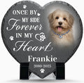 Alienc Personalized Pet Memorial Stone – Custom Dog & Cat Memorial Gifts for Loss, Outdoor Pet Grave Marker, Sympathy Keepsake for Dogs and Cats
