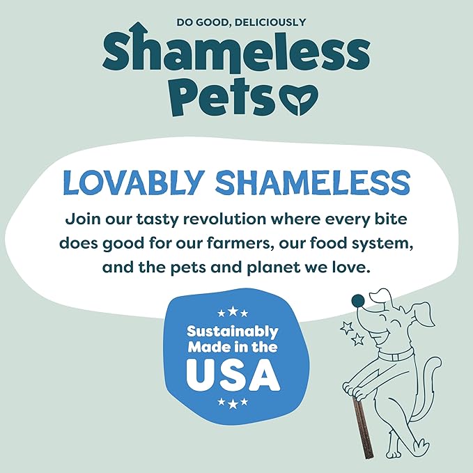 Shameless Pets Toothberry Dental Mini Chews for Dogs – Natural Dog Dental Sticks for Fresh Breath, Teeth Cleaning & Removes Tartar, Grain-Free Dog Treats, No Corn or Soy