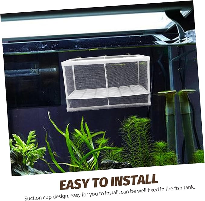 BESPORTBLE 2pcs Aquarium Fish Tank Partition Net Fish Netting for Decoration Breeding Tank Divider Isolation Mesh Random Style
