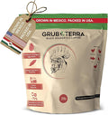GrubTerra Black Soldier Fly Larvae for Chickens – Dried BSFL Poultry Treat, High Protein Calcium Feed Supplement for Laying Hens, Backyard Chickens, Sourced from Mexico, Not from China - 2LB