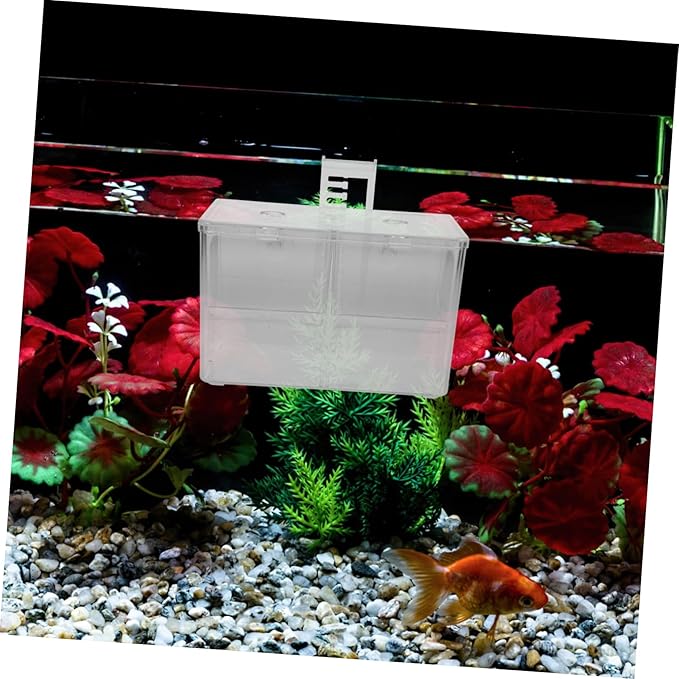 VANZACK Fish Tank Incubator Box Divider for Fry Betta Fish Breeding Lightweight Aquarium Hatching Box Improved Survival Rates for Newborns
