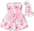 choyaxo Floral Dog Dress Cute Dog Skirt Pet Dress Summer Pet Clothes for Puppy Small Cats
