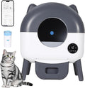Self-Cleaning Cat Litter Box, 76L Large Capacity Automatic Litter Box for Multiple Cats, App-Controlled, Quiet & Odor-Free, Smart Safety Sensors, LED Night Light, Includes Trash Bags