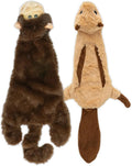 Best Pet Supplies Squeaky Dog Toys with Soft Durable Fabric for Small, Medium and Large Pets Interactive Toy for Indoor Play, Supports Active Biting and Play - Monkey, Squirrel, Medium