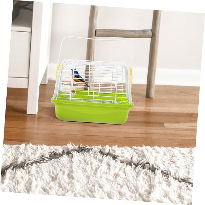 1Set Bird Carrier Travel Cage Portable Lightweight Pet Carrier for Birds Parrots for Outdoor Use Camping Trips with Handle for