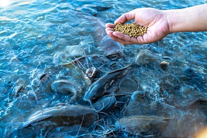 Nature's Canvas Catfish Feed Big Strike 32% Protein Floating Fish Food 40 Pounds